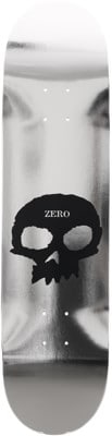 Zero Single Skull 8.0 Skateboard Deck - silver foil - view large