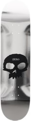 Zero Single Skull 8.0 Skateboard Deck - silver foil