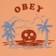 Obey Sunset T-Shirt - papaya smoothie - reverse detail