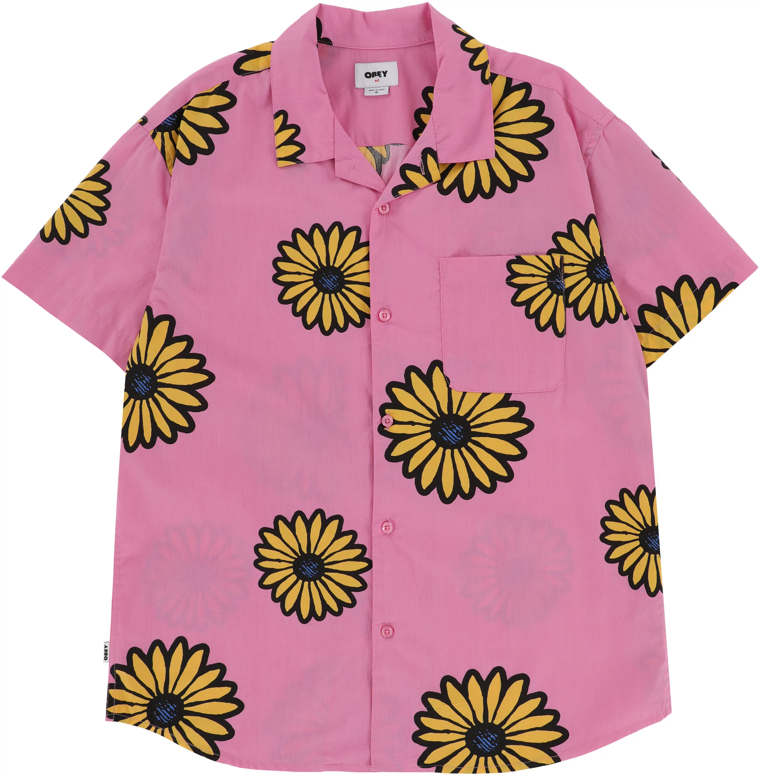 トップス　BLOSSOMS　オベイ　rose　UNISEX　メンズ　DAISY　wild　blouse　シャツ　Button-down　WOVEN　multicolour-