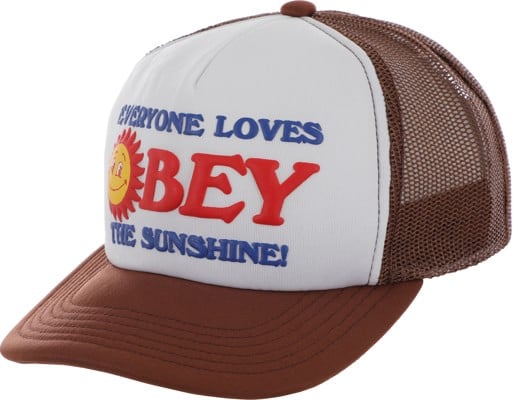 Obey Sunshine Foam Trucker Hat - brown multi - view large