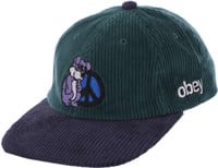 Obey Peace Paw Snapback Hat - dark cedar multi