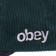 Obey Peace Paw Snapback Hat - dark cedar multi - side detail