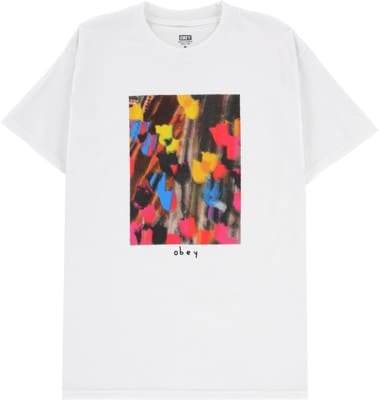 Obey Flower Painting T-Shirt - white - view large