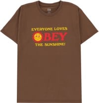 Obey Everyone Loves The Sunshine T-Shirt - silt