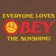 Obey Everyone Loves The Sunshine T-Shirt - silt - front detail