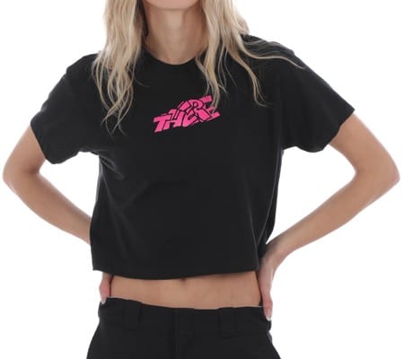 There Blocky Crop T-Shirt - black - view large