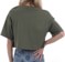 Protect Our Winters Women's POW Stacked Logo Jersey Crop T-Shirt - military green - reverse