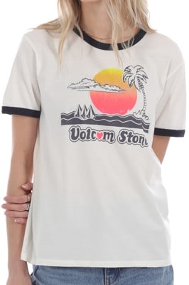 Volcom Women's Truly Ringer T-Shirt - star white - view large