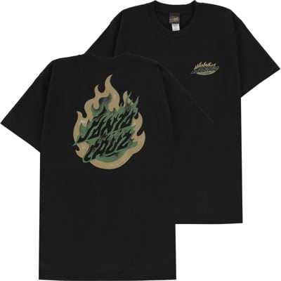 Santa Cruz Ultimate Flame Dot T-Shirt - black - view large