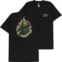 Santa Cruz Ultimate Flame Dot T-Shirt - black