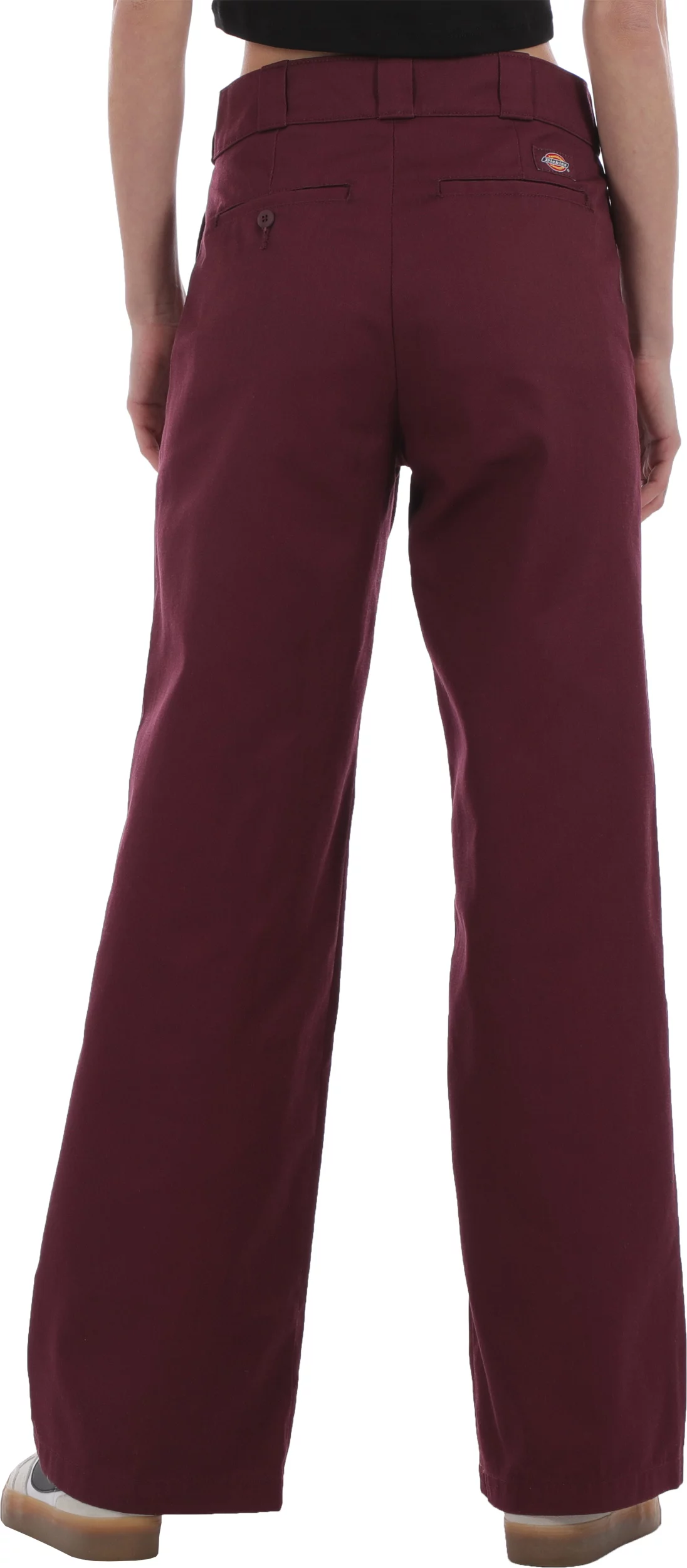 Dickies Women's Wide Leg Work Pants - grape wine