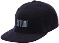Autumn Cord 5-Panel Snapback Hat - navy