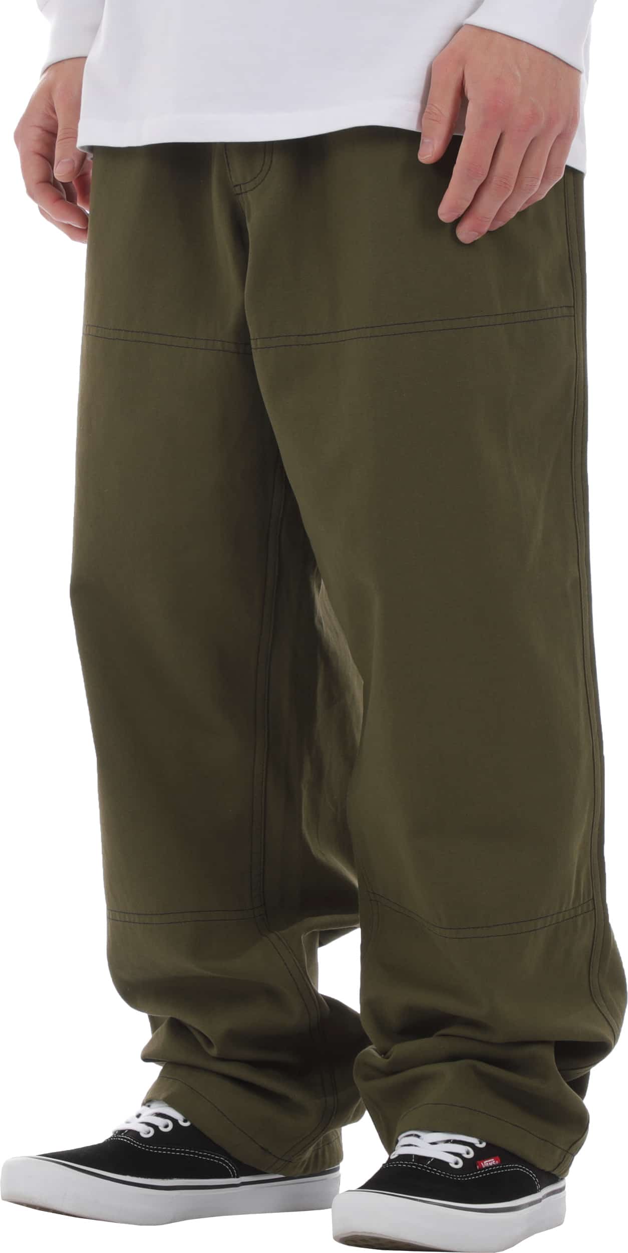 Tactics Wave Pants - olive/black stitch