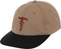 Passport Corkscrew Snapback Hat - sand/black