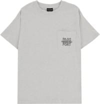 Passport Lasso Pocket T-Shirt - ash heather