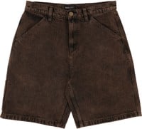 Passport Workers Club Shorts - overdye brown