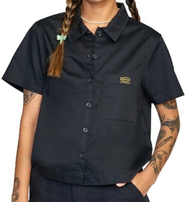 RVCA Women's Recession Shirt - rvca black - view large