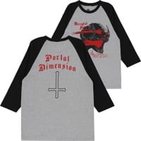 Portal Dimension Mercyful Fate 3/4 Sleeve T-Shirt - black/heather grey