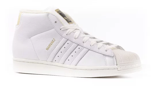Adidas Pro Model ADV Skate Shoes - (sam narvaez) footwear white/footwear white/easy yellow