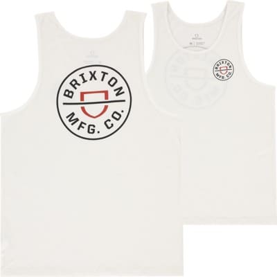 Brixton Crest Tank - off white/burnt red - view large