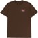 Brixton Linwood T-Shirt - dark earth/island berry/black - front