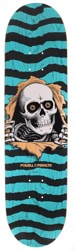 Powell Peralta Ripper 8.25 248 Shape Skateboard Deck - turquoise/gray