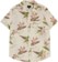 Brixton Charter Print S/S Shirt - off white/dark earth