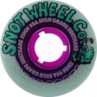 Snot Clear Cores Skateboard Wheels - teal/purple core (99a)