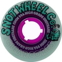 Snot Clear Cores Skateboard Wheels - teal/purple core (99a)