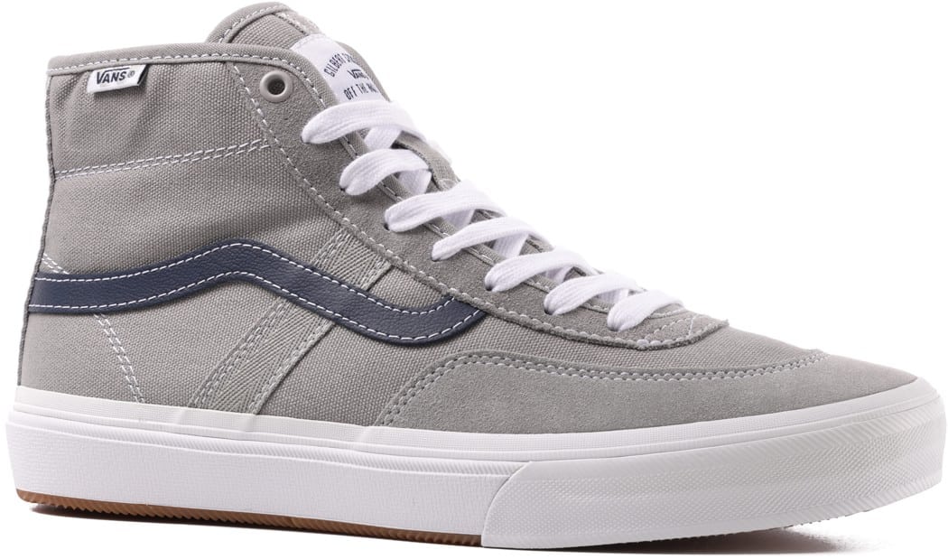 Vans Crockett Pro High Top Skate Shoes grey/blue Tactics
