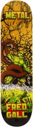 Metal Fred Gall Swamp Thing 8.5 Skateboard Deck - yellow