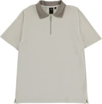 Former Uniform Zip Polo Shirt - stone