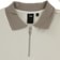 Former Uniform Zip Polo Shirt - stone - front detail