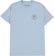 Anti-Hero Pigeon Round T-Shirt - light blue/yellow