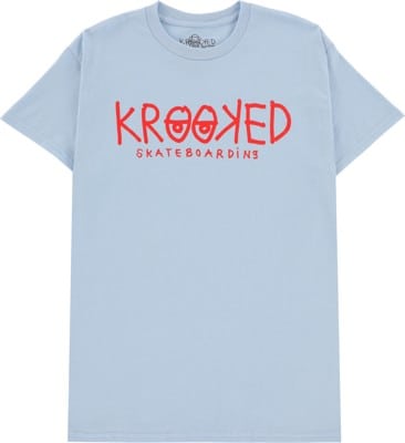 Krooked Krooked Eyes T-Shirt - light blue/red - view large