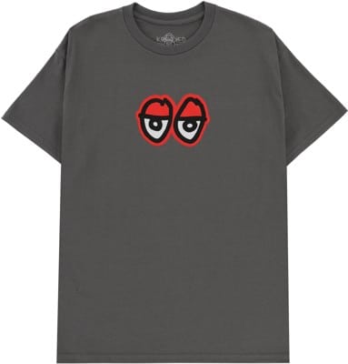 Krooked Eyes LG T-Shirt - charcoal/red - view large