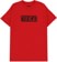 Krooked Box T-Shirt - red/black