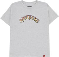 Spitfire Kids Old E Fade Fill T-Shirt - ash/red-yellow fade