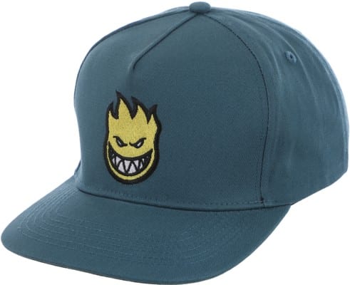 Spitfire Bighead Fill Snapback Hat - blue/yellow - view large