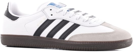 Adidas Samba ADV Skate Shoes - footwear white/core black/gum5 - view large