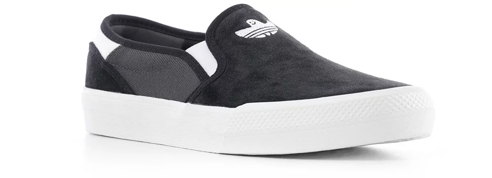 Adidas Shmoofoil Slip-On Shoes - core black/grey six/footwear white - Free | Tactics