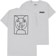 Krooked Moonsmile Raw T-Shirt - ash/black