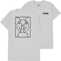 Krooked Moonsmile Raw T-Shirt - ash/black