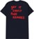 Krooked Strait Eyes T-Shirt - navy/red - reverse