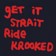 Krooked Strait Eyes T-Shirt - navy/red - reverse detail