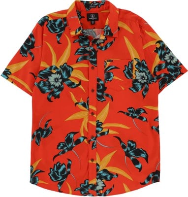 Volcom Island Time S/S Shirt - red orange - view large