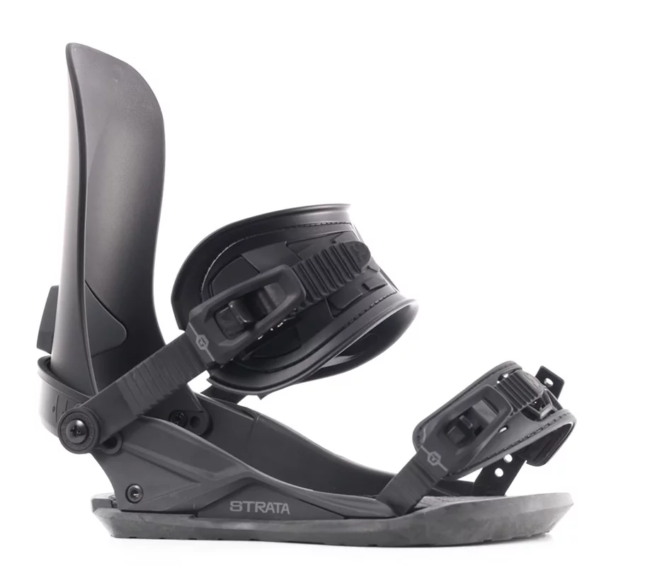 Snowboard Binding Buckles With Straps Metal Base Black Plastic And Steel  Durable