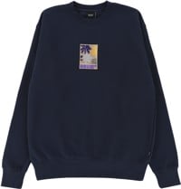 HUF Morning Glory Crew Sweatshirt - navy