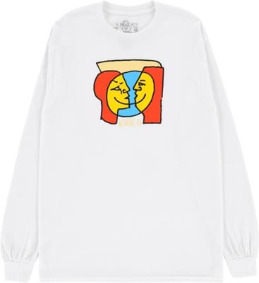 Krooked KRKD Moon Smile L/S T-Shirt - white/multi-color - view large